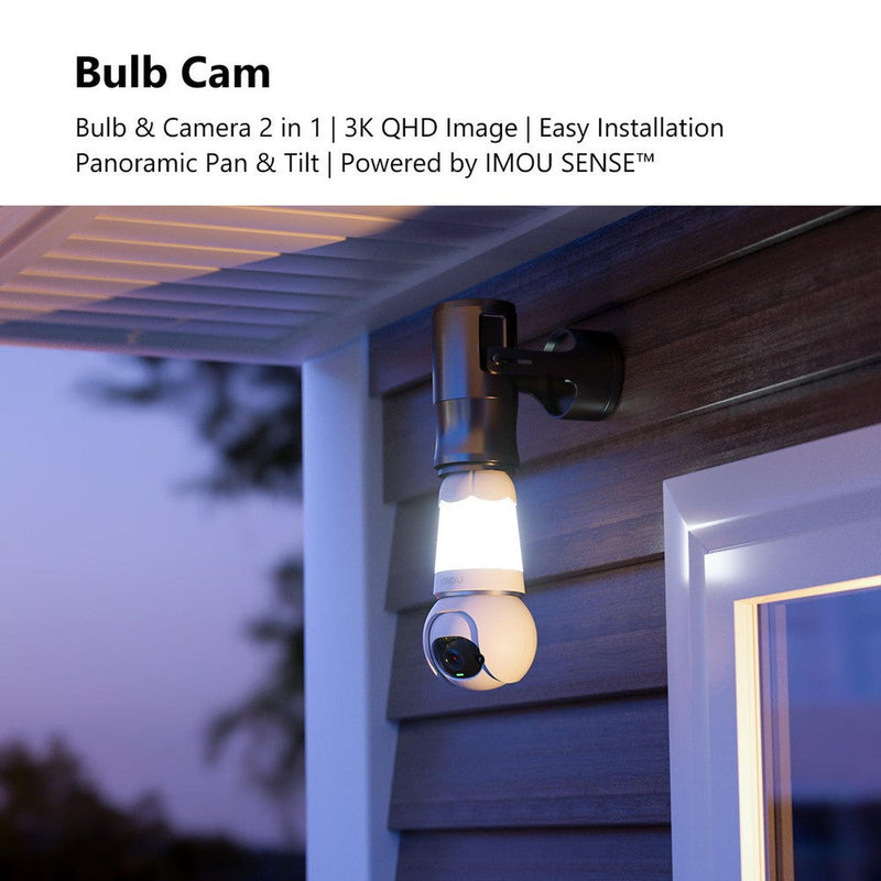 Imou - Ampoule caméra Wifi 3MP 360 degrés-Tektek
