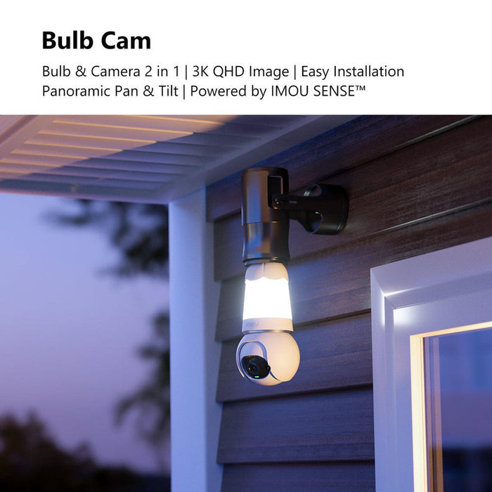 Imou - Ampoule caméra Wifi 3MP 360 degrés-Tektek