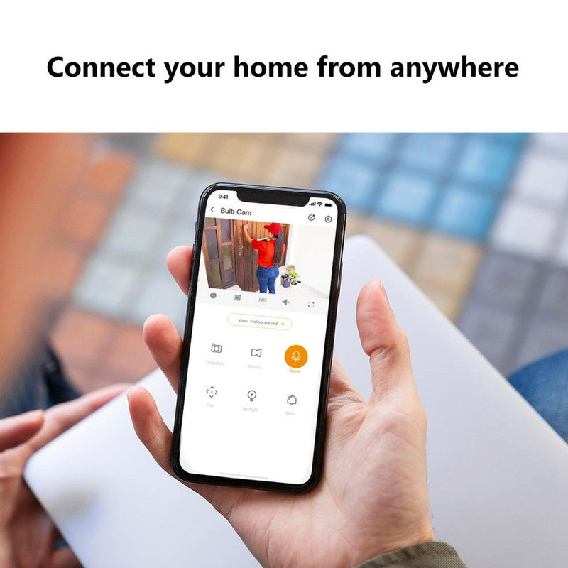 Imou - Ampoule caméra Wifi 3MP 360 degrés-Tektek