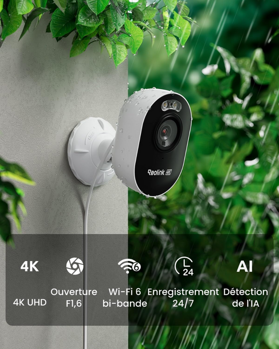 Reolink Lumus Pro 4K Caméra Surveillance WiFi Extérieure