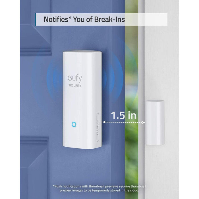 Eufy Capteur d'entrée - Détecteur pour Portes et fenêtres avec Alarme - Nécessite Eufy HomeBase-Tektek
