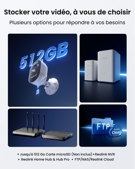 Reolink Lumus Pro 4K Caméra Surveillance WiFi Extérieure