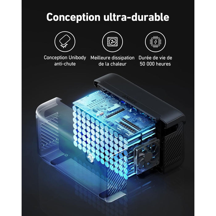 Anker 760 - Batterie d’extension 2560Wh pour générateur solaire Anker F2000