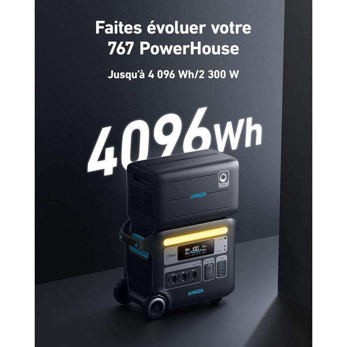 Anker 760 - Batterie d’extension 2560Wh pour générateur solaire Anker F2000