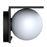 Applique LED solaire boule 1000lm