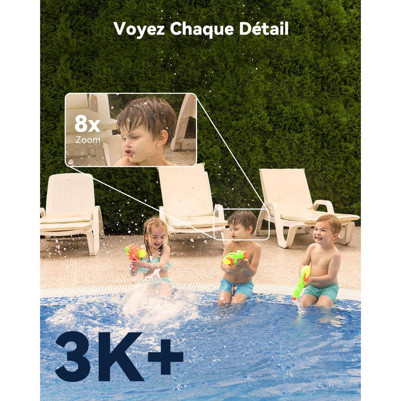 Imou Titan - Caméra extérieure Wifi 2.4/5Ghz + POE, rotative, 6MP, Zoom 8X, Patrouille