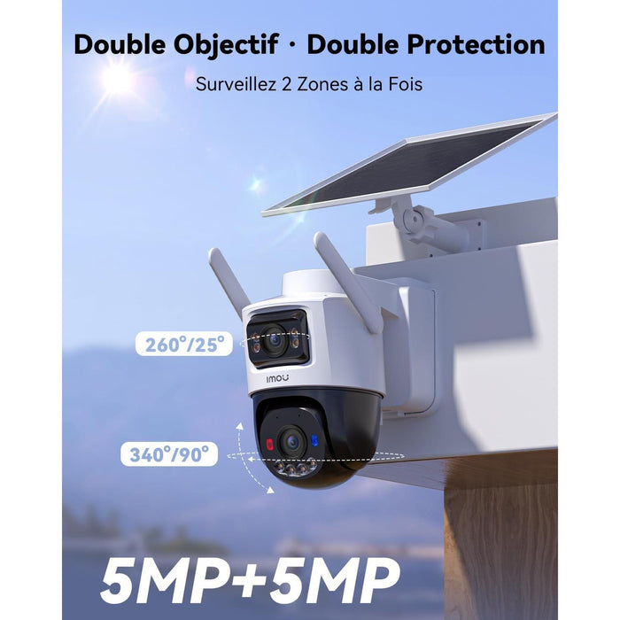 Imou AOV Dual - Caméra extérieure double objectif 4G / Wifi