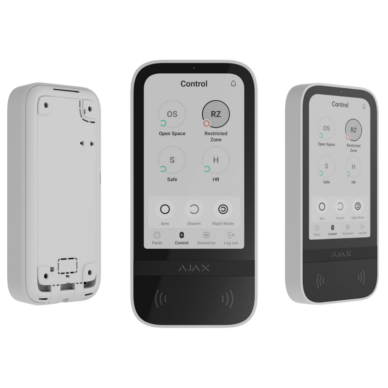 AJAX-KeyPad TouchScreen Jeweller (Blanc & Noir)