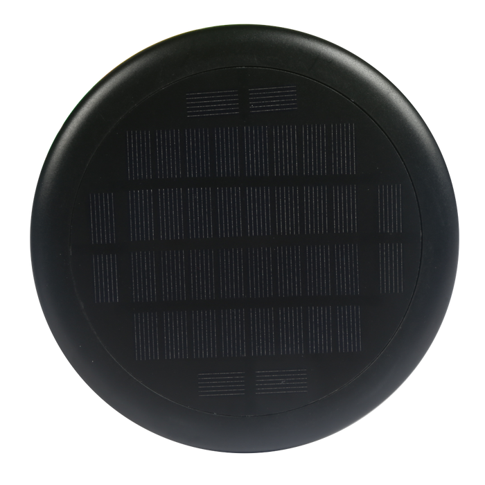 Lampe de table solaire noir