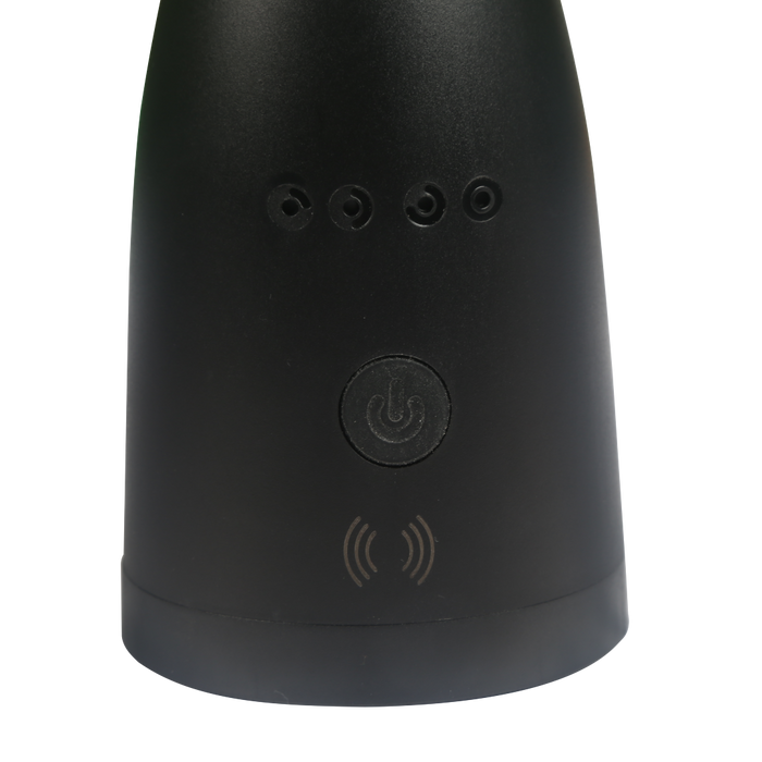 Lampe de table solaire noir