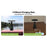 Lampe de table solaire noir