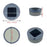 Lampe encastrable solaire pour deck et jardin