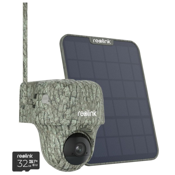 Reolink Go Ranger PT- Caméra solaire 4G autonome 8MP 360° - Infrarouge invisible