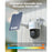 Reolink TrackMix - Caméra solaire Wifi 2K 4MP, double objectif 360° - Suivi de mouvement et zoom automatique