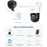 Reolink TrackMix - Caméra solaire Wifi 2K 4MP, double objectif 360° - Suivi de mouvement et zoom automatique
