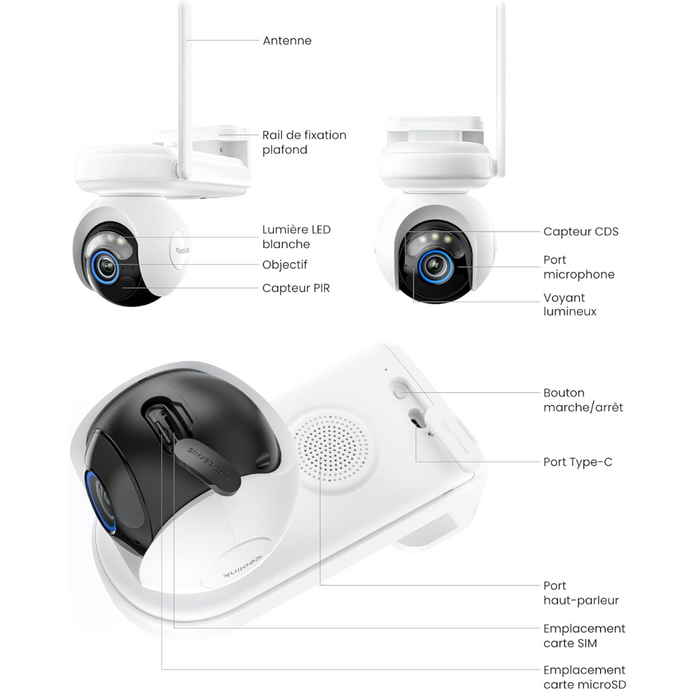 Reolink Altas Go PT - Camera solaire 4G vision nocturne