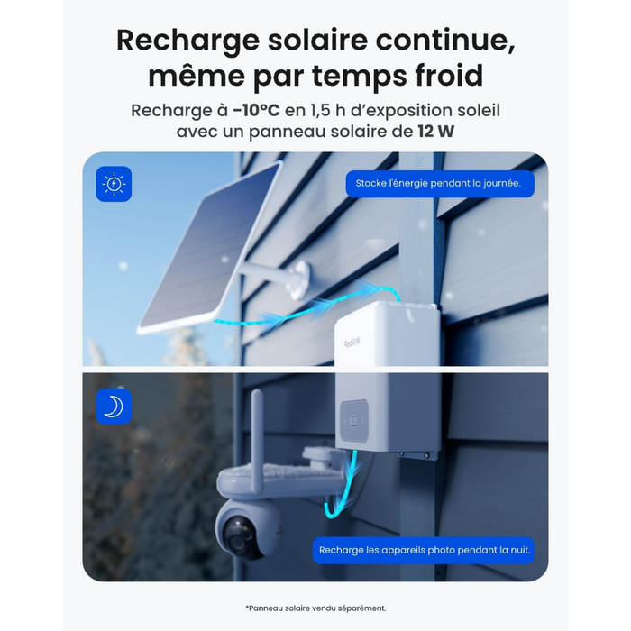 Reolink RLA-BP1 - Batterie 12800mAh Utilisation Extérieure