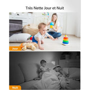 Imou - Caméra Wifi Rex 3D 3MP 360° avec suivi de mouvement automatique
