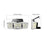 Spot solaire triple 15000lm PIR-Tektek