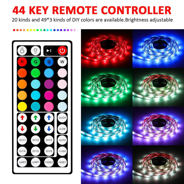 Kit ruban LED extérieur, RVB multicolore, 30leds/m, transfo inclus