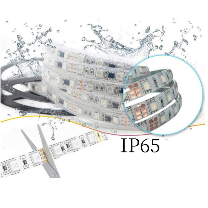Kit ruban LED extérieur, RVB multicolore, 30leds/m, transfo inclus
