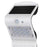 Applique LED solaire d’extérieur, 2 modes d’éclairage, détecteur de mouvement