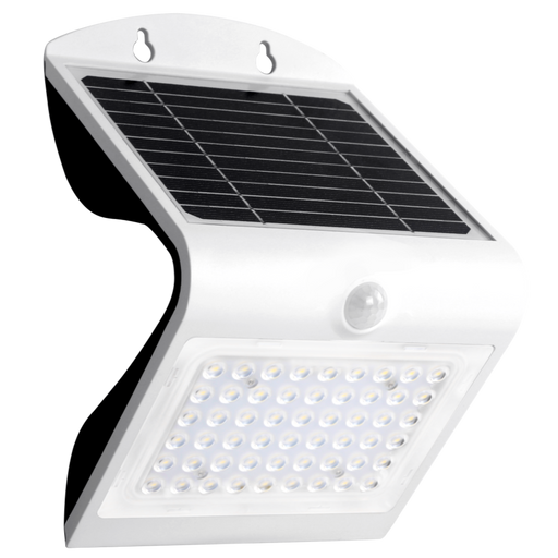 Applique LED solaire d’extérieur, 2 modes d’éclairage, détecteur de mouvement (Blanc)