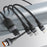 BASEUS - Câble USB-A charge rapide 66W 3 en 1 120mm