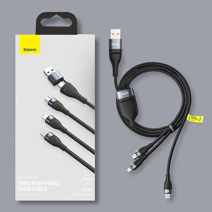 BASEUS - Câble USB + Type C charge rapide 100W 120mm