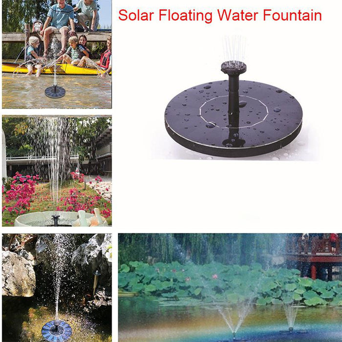 Kit pompe à eau solaire pour fontaine de bassin, étang, piscine, 1W
