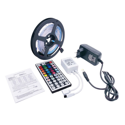 Kit ruban LED extérieur, RVB multicolore, 30leds/m, transfo inclus