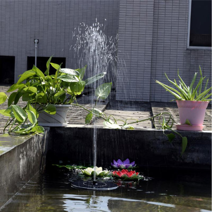 Kit pompe à eau solaire pour fontaine de bassin, étang, piscine, 1W