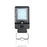 Lampadaire LED solaire 8W 850lm, avec détecteur de mouvement, 6000K
