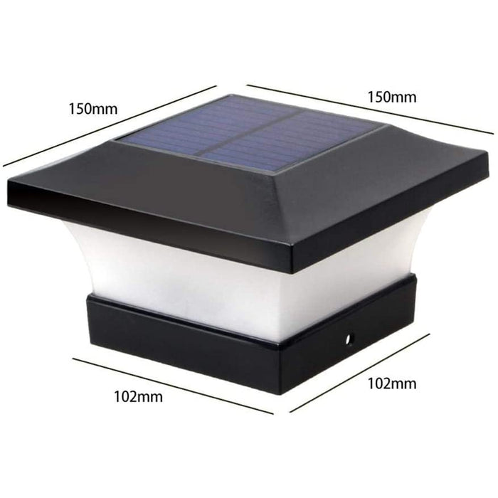 Lampe LED solaire pour piliers 100lm
