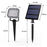 Lot de 2 Spots LED solaires 400lm pour jardin, étanche IP65