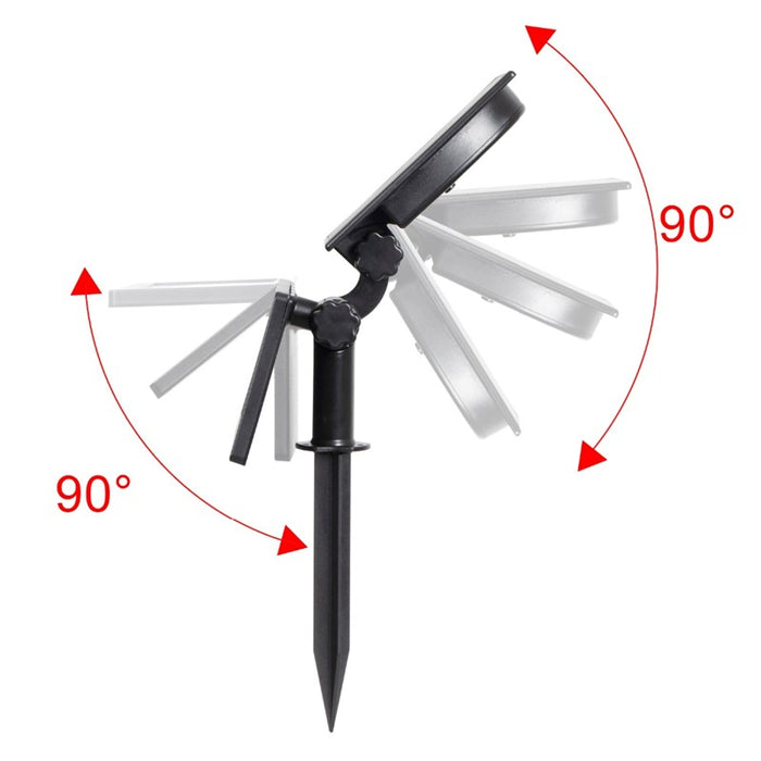 Spot LED solaire 50leds 200lm pour jardin, étanche
