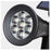 Spot LED solaire RVB multicolore pour jardin, étanche IP65