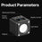Ulanzi L2RGB - Projecteur LED multicolore rechargeable, magnétique